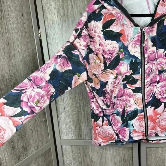 Lululemon Hoodie 8 Floral Hold Your Om Full Zip - Picture 5 of 11
